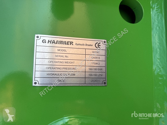 Aanbouwstukken voor bouwmachines   GH180