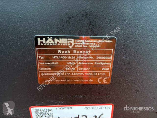 Aanbouwstukken voor bouwmachines Haener...