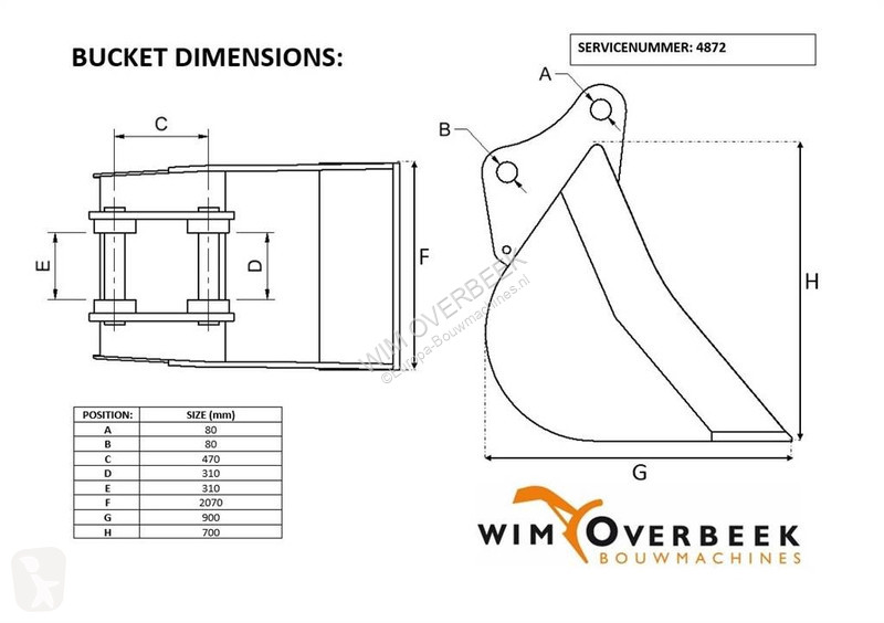 Vybavenie stavebného stroja Liebherr 2,05 mtr -...
