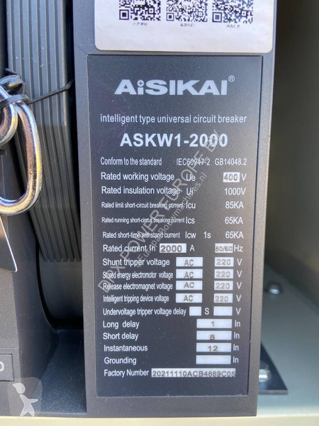 Udstyr til anlægsarbejder Aisikai ASKW1-2000 -...