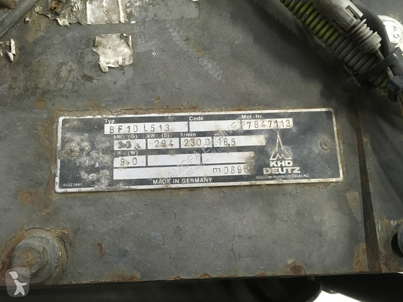 Udstyr til anlægsarbejder Deutz BF10L513 USED