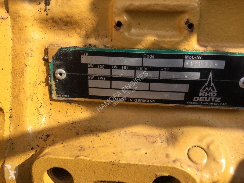 Udstyr til anlægsarbejder Deutz F5L413FW USED