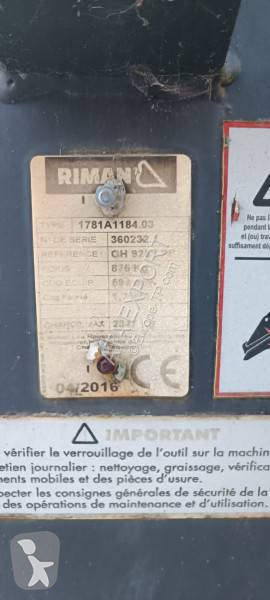 Aanbouwstukken voor bouwmachines Riman