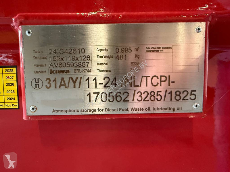 Aanbouwstukken voor bouwmachines  Diesel Fuel...