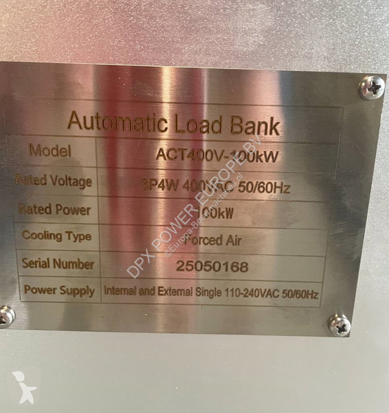 Vybavenie stavebného stroja  Power Loadbank 100...