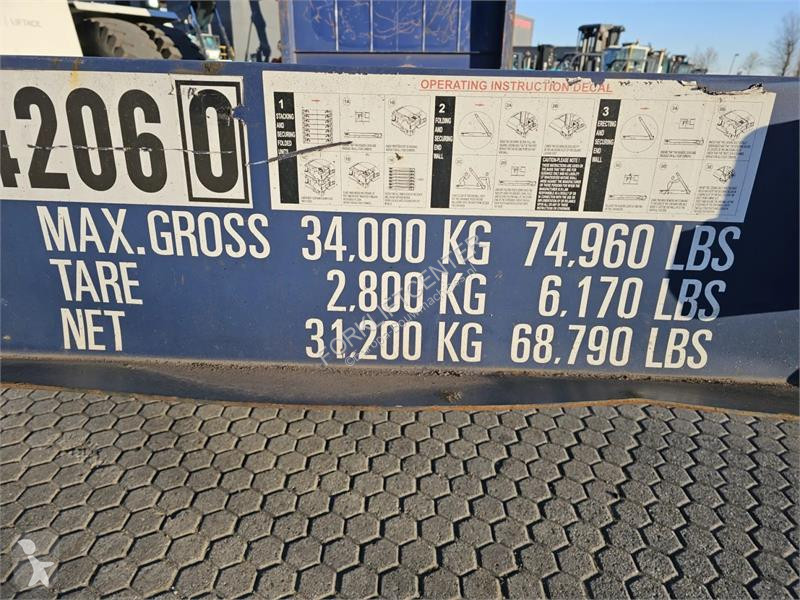 Vybavenie stavebného stroja  Flatrack 20FT...