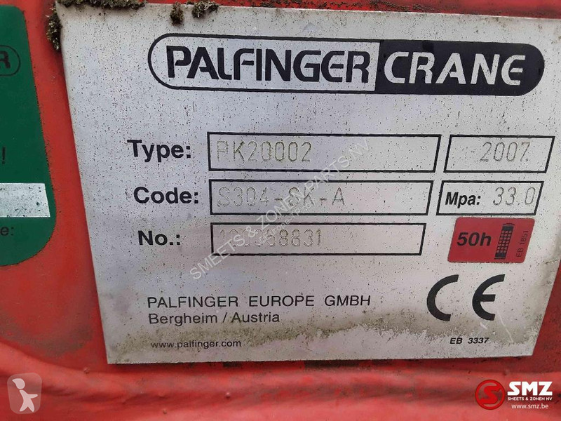 رافعة Palfinger Occ Autolaadkraan Palfinger