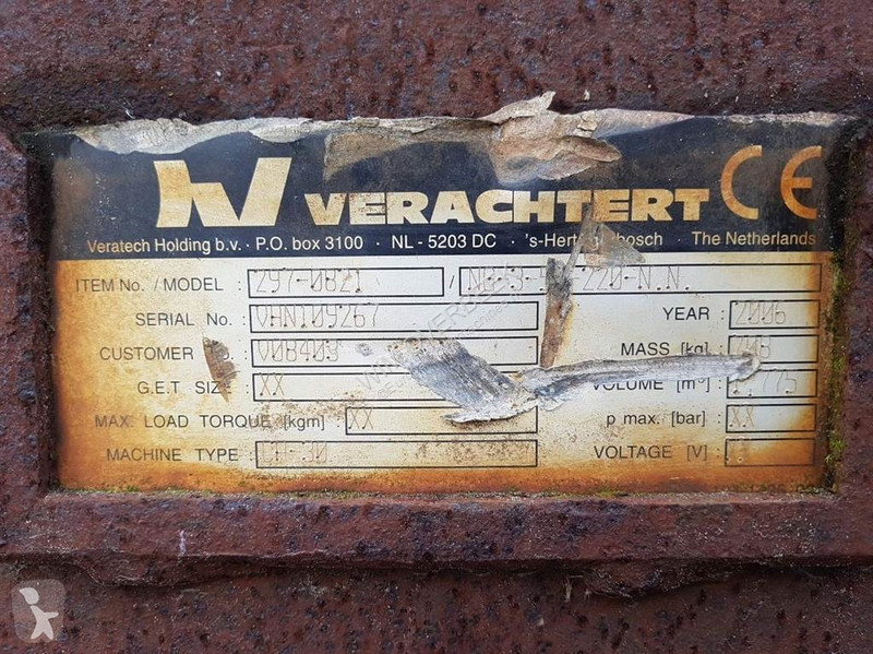 تجهيزات الأشغال العمومية Verachtert - 2,20 mtr...