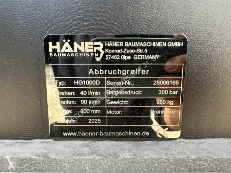 Udstyr til anlægsarbejder Häner Baumaschinen