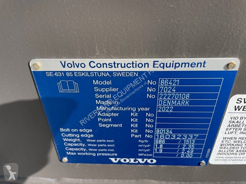 Équipements TP Volvo L 60 H Bucket