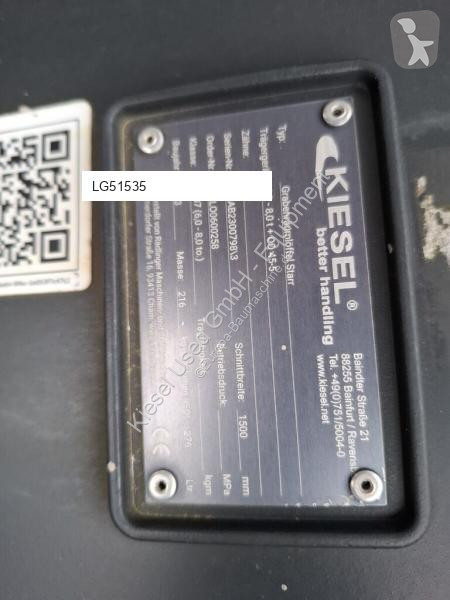 Vybavenie stavebného stroja Rädlinger KGL08S-1500