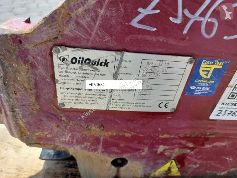 Vybavenie stavebného stroja Oilquick