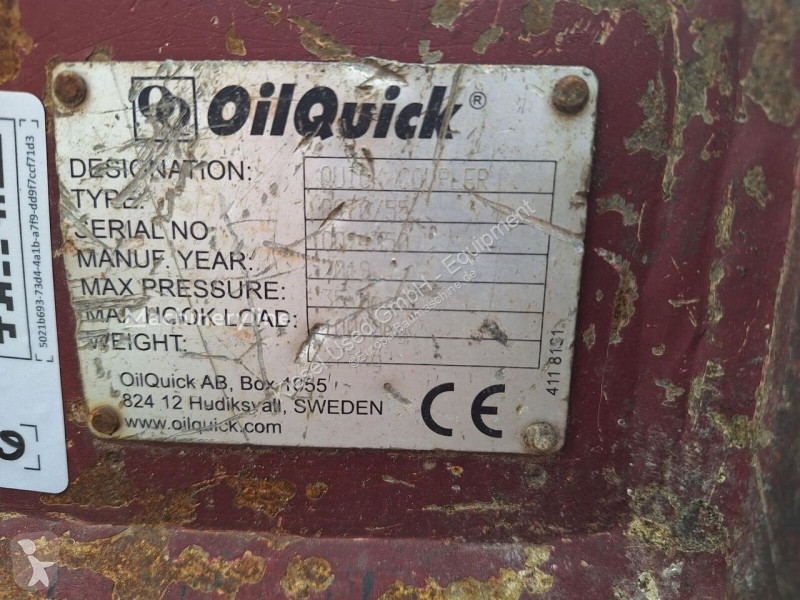 Vybavenie stavebného stroja Oilquick