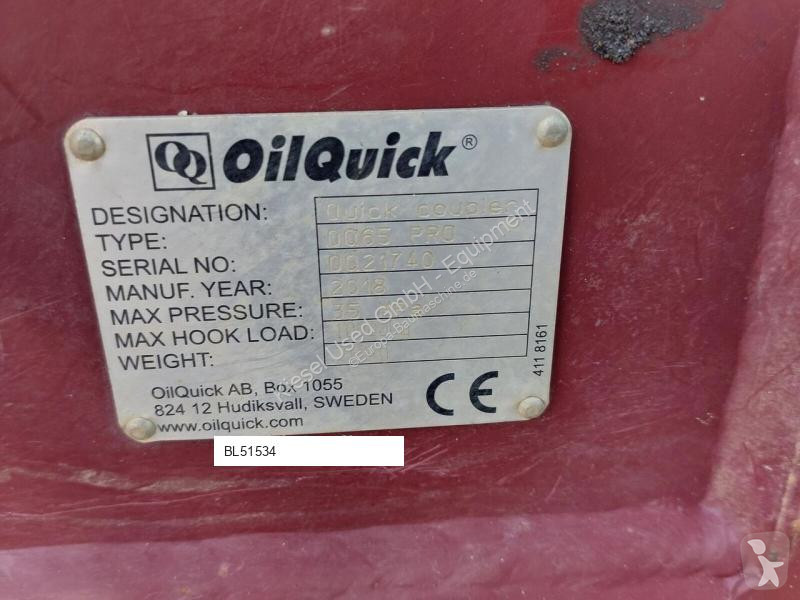 Vybavenie stavebného stroja Oilquick