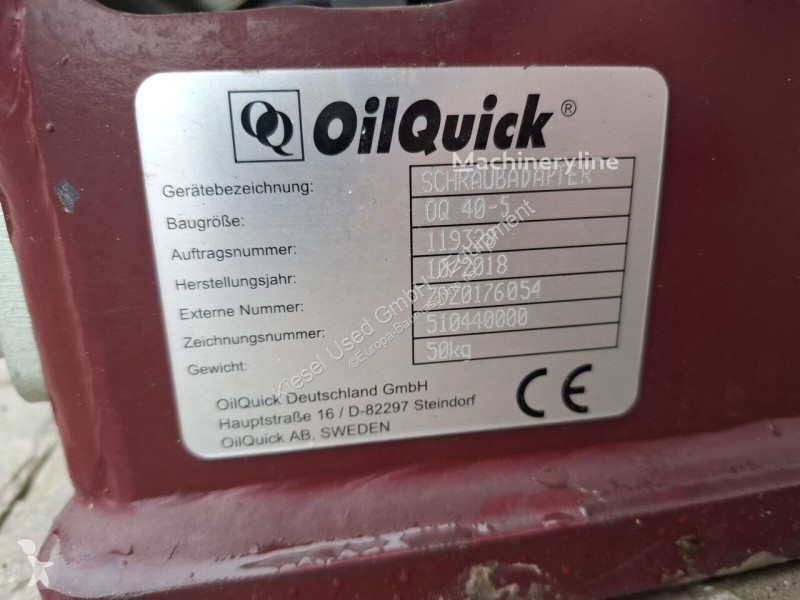 Vybavenie stavebného stroja Oilquick