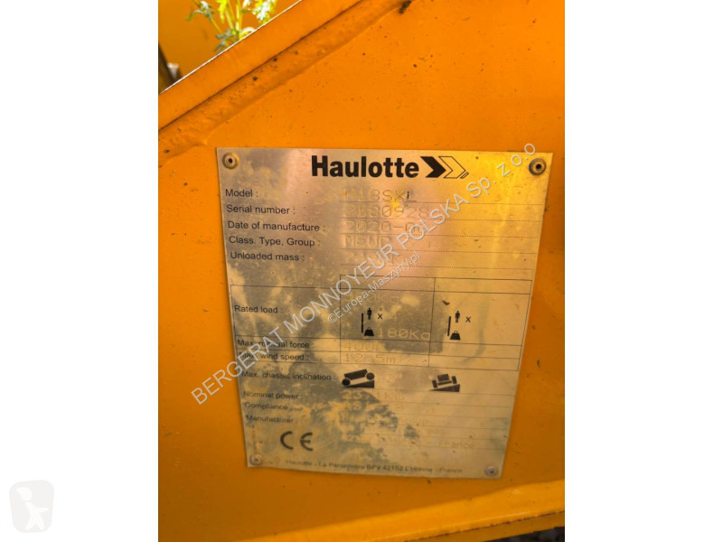 Munkagép-felszerelések Haulotte H18SXL