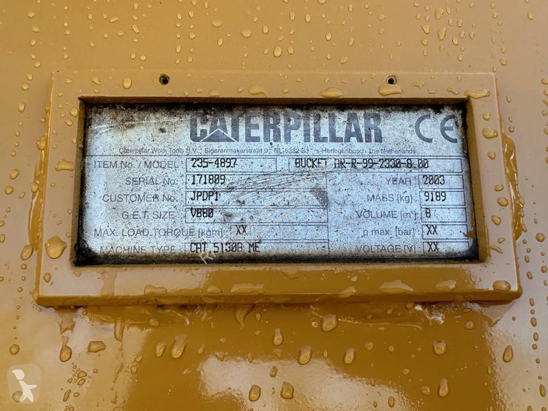 Munkagép-felszerelések Caterpillar 6015 CAT Bucket