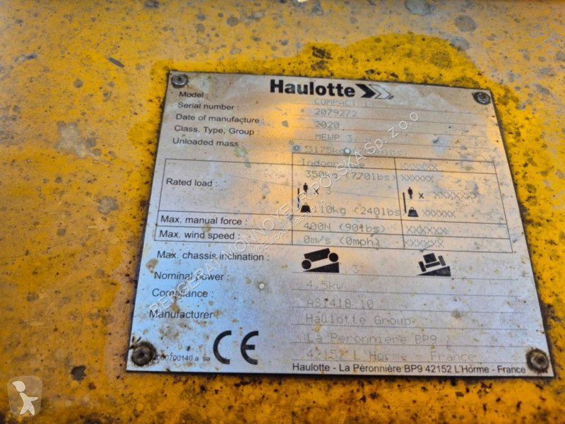 تجهيزات الأشغال العمومية Haulotte COMPACT 14