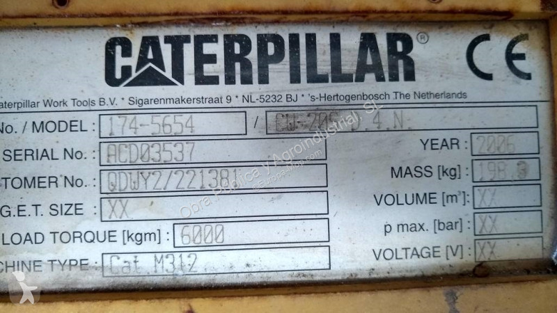 Equipamientos maquinaria OP Caterpillar Acople...