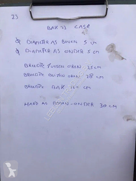 Aanbouwstukken voor bouwmachines Case 120CM,...