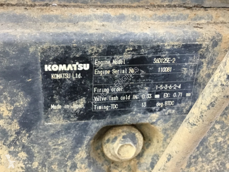 Equipamientos maquinaria OP Komatsu S6D125E-2...