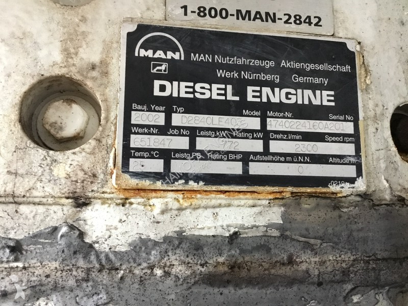 Stavební vybavení MAN D2840 LE403 FOR PARTS