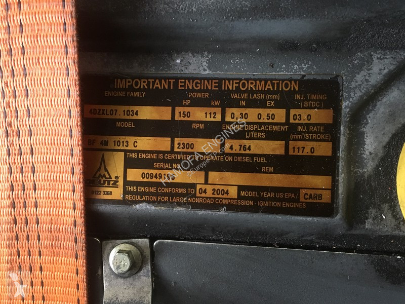 Udstyr til anlægsarbejder Deutz BF4M1013C USED
