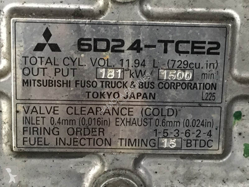 Stavební vybavení Mitsubishi 6D24-TCE2 USED
