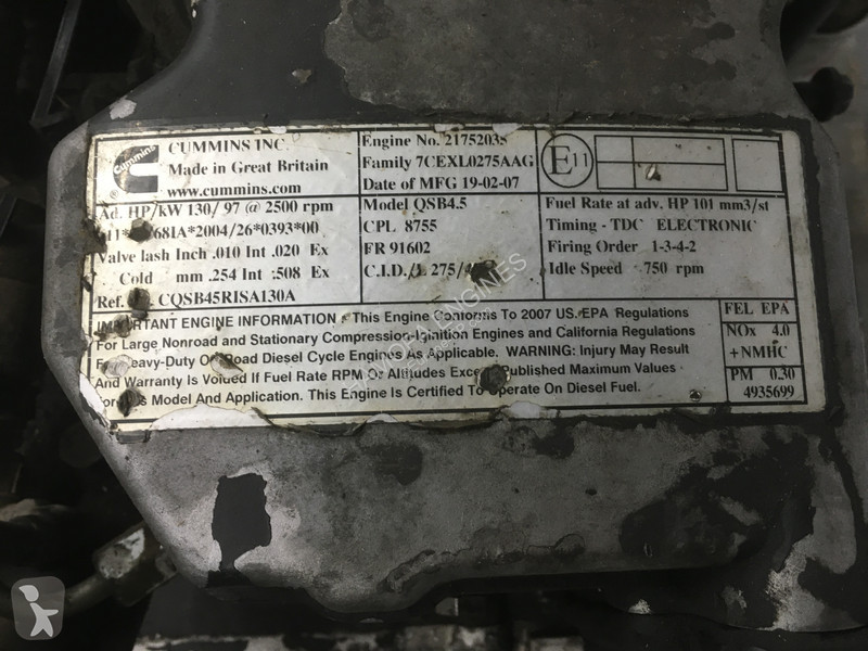 تجهيزات الأشغال العمومية Cummins QSB4.5 CPL8755...