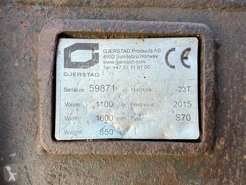 Aanbouwstukken voor bouwmachines Gjerstad S70