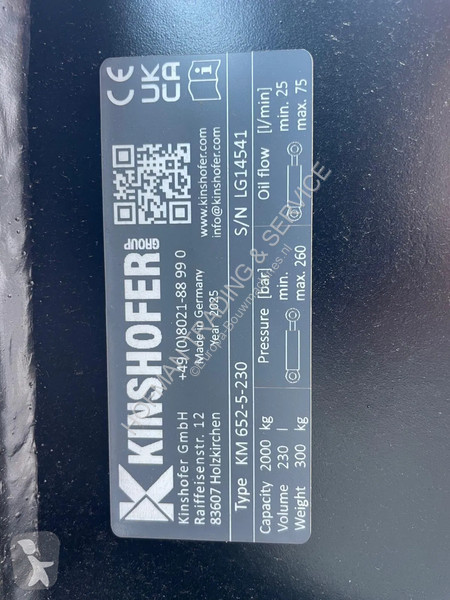 تجهيزات الأشغال العمومية Kinshofer KM652-5-230