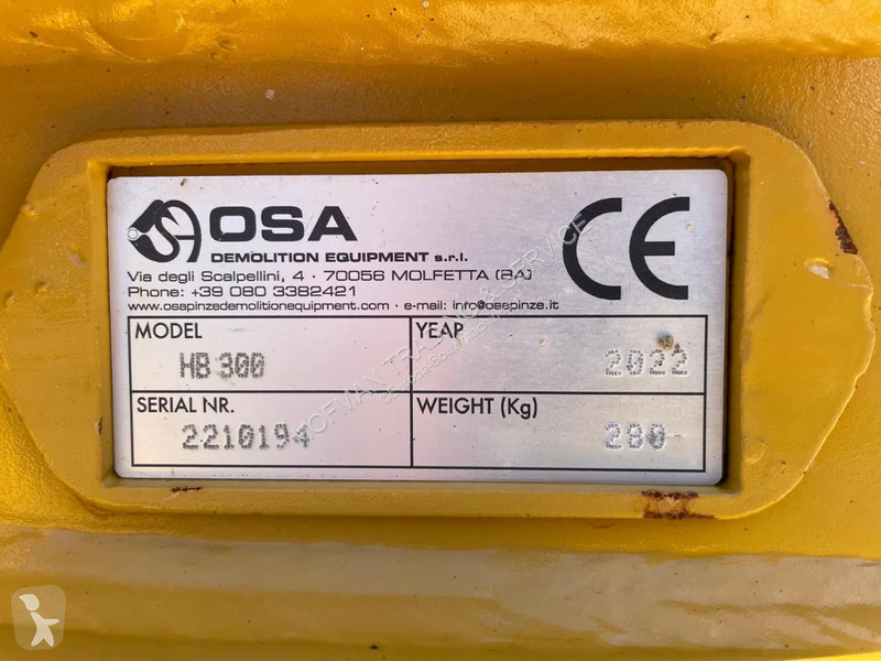 Echipamente pentru construcţii  OSA HB300