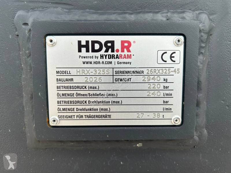 Udstyr til anlægsarbejder Hydraram HRX-325S...