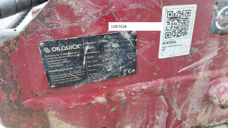Vybavenie stavebného stroja Oilquick