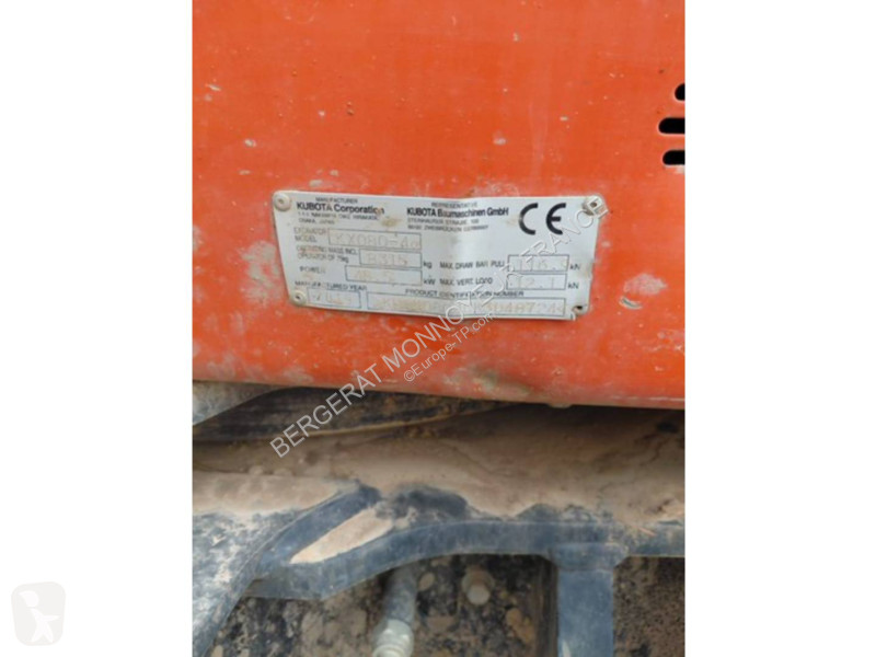 Vybavenie stavebného stroja  KX080