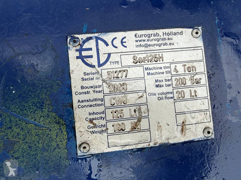 تجهيزات الأشغال العمومية Eurograb Sor125H