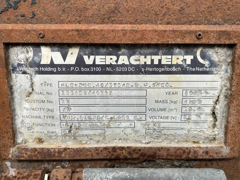 Udstyr til anlægsarbejder Verachtert High Lift...