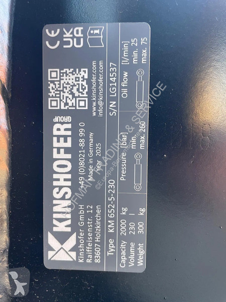 تجهيزات الأشغال العمومية Kinshofer KM652-5-230