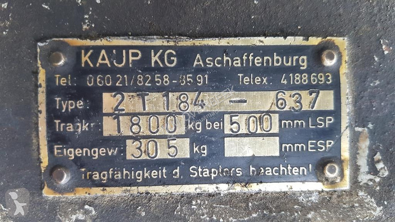 Stavební vybavení Kaup KG 2T184 - 637 - 1,50...