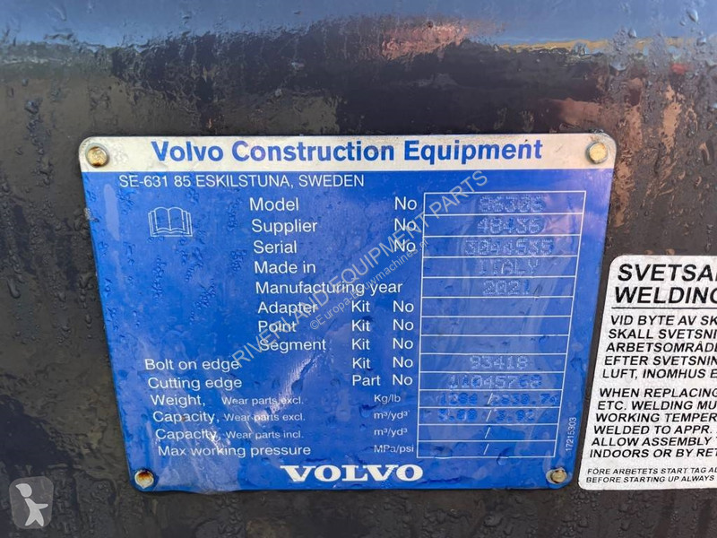 تجهيزات الأشغال العمومية Volvo L 110 H Bucket