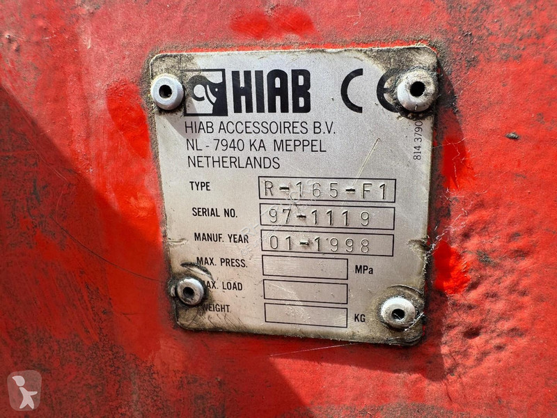 رافعة Hiab R-165-F1 + HATZ DIESEL ENGINE