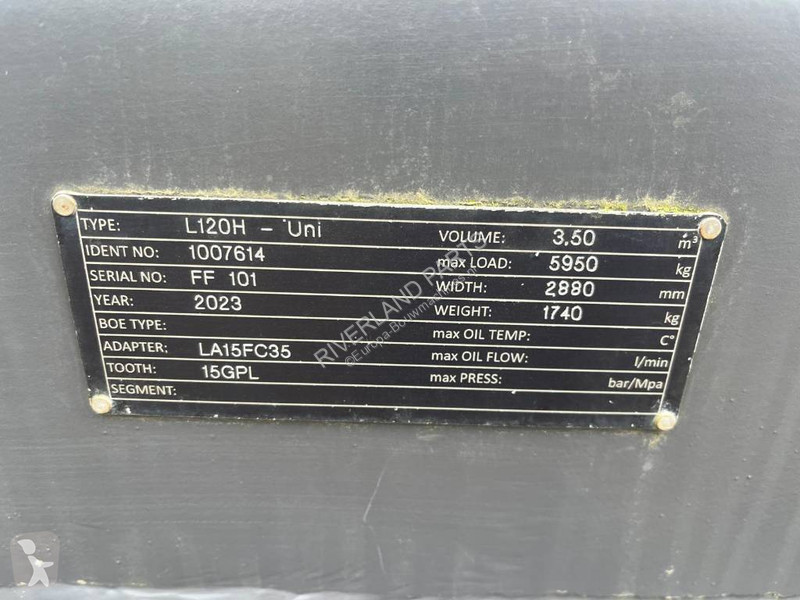 Équipements TP Volvo L 120 H bucket