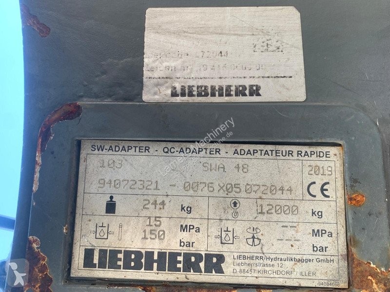 Bygg-anläggningsutrustningar Liebherr SWA48
