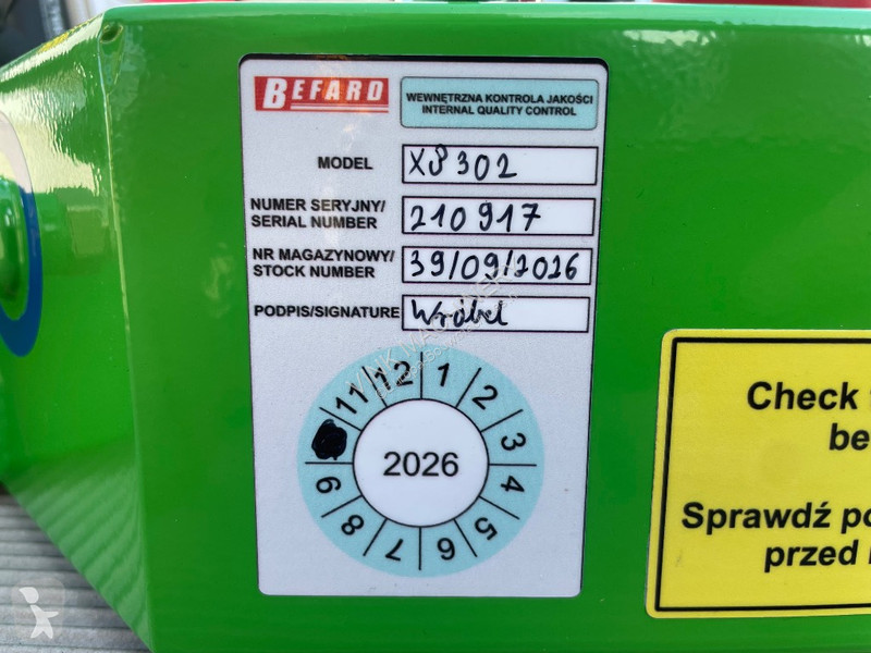 Équipements TP Befard XP 302 vacuumheffer