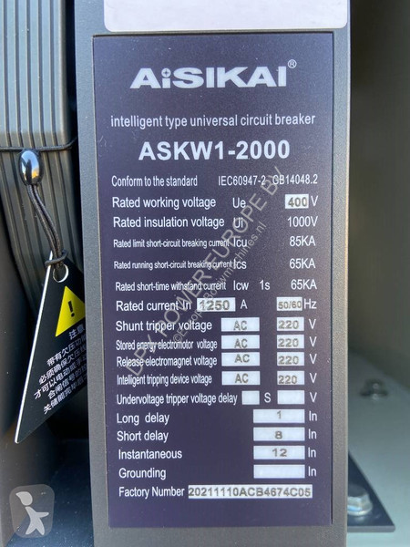Udstyr til anlægsarbejder Aisikai ASKW1-2000 -...