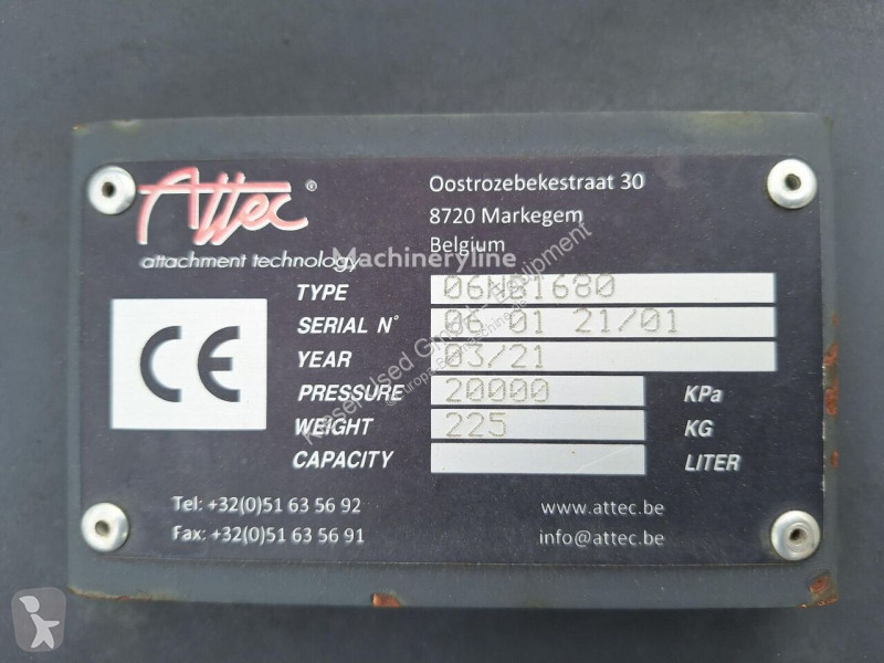 Udstyr til anlægsarbejder Attec Planierschild...