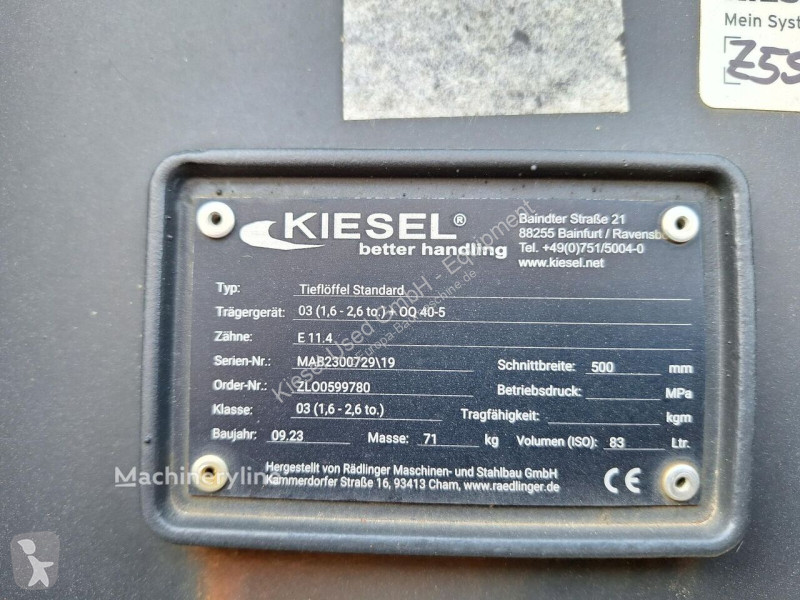 Vybavenie stavebného stroja Rädlinger KTL03-500
