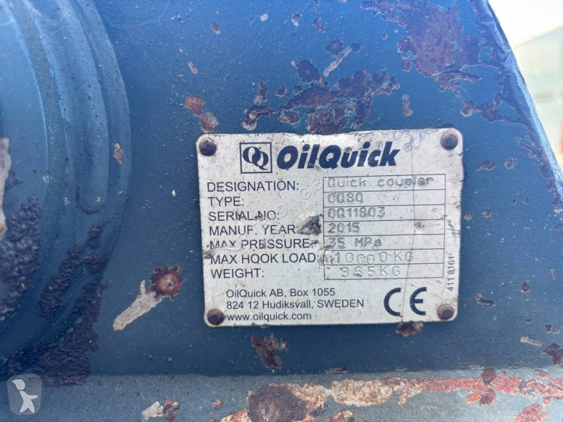 Udstyr til anlægsarbejder Oilquick quickcoupler
