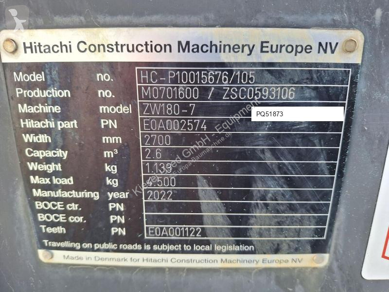 Udstyr til anlægsarbejder Hitachi