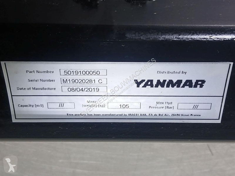 Munkagép-felszerelések Yanmar 5019100050-Quick...